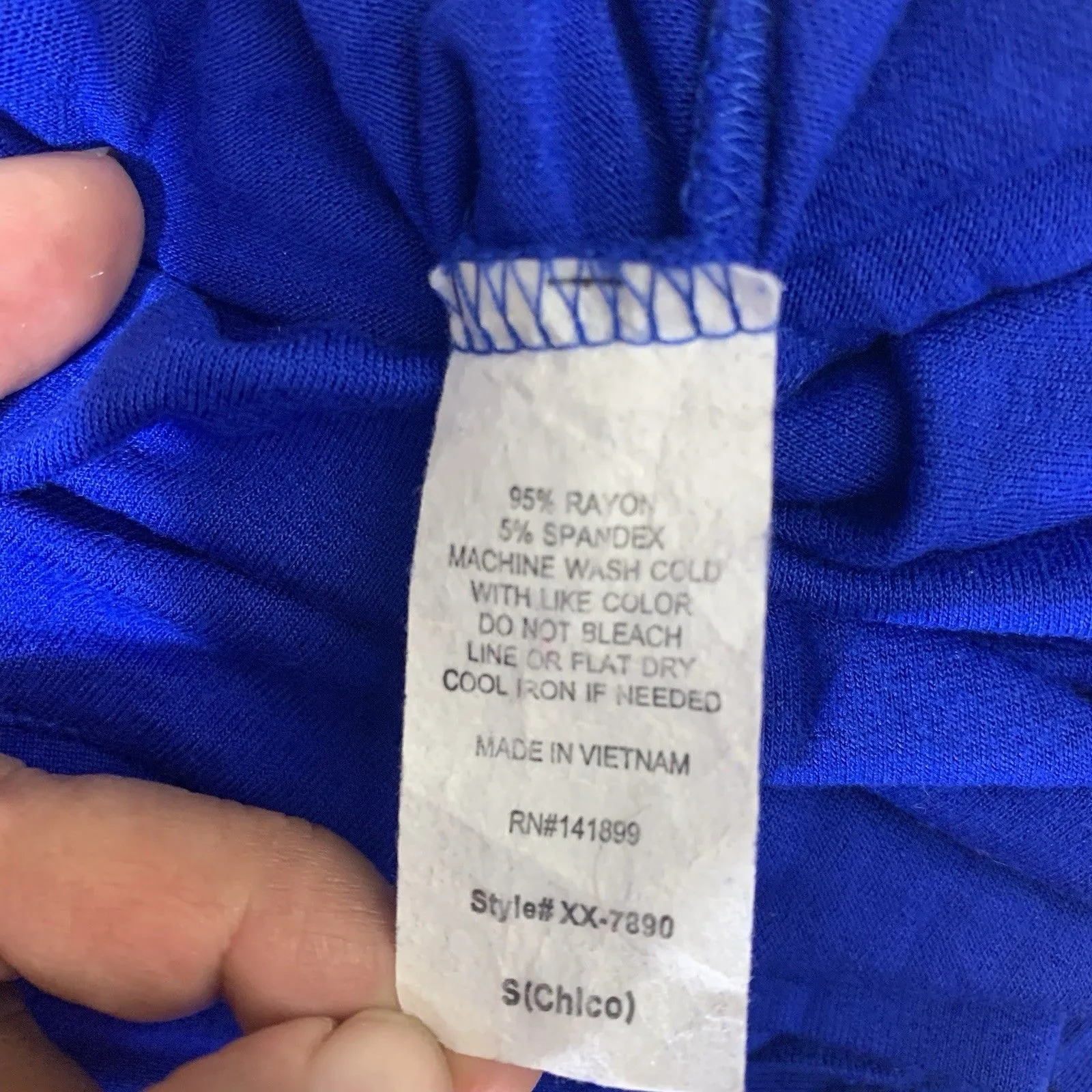 Free To Live Women’s Blue Short Sleeve Relaxed Fit Tee Shirt Size S Soft Stretch - Image 6