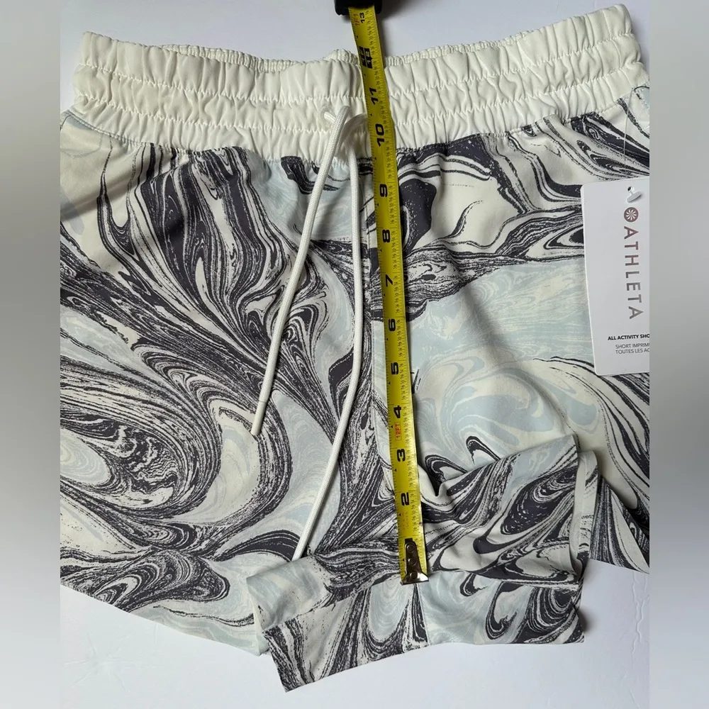 Athleta Cream Set Women’s Ribbed Jacket Sz XS & Shorts Size XS - Image 15