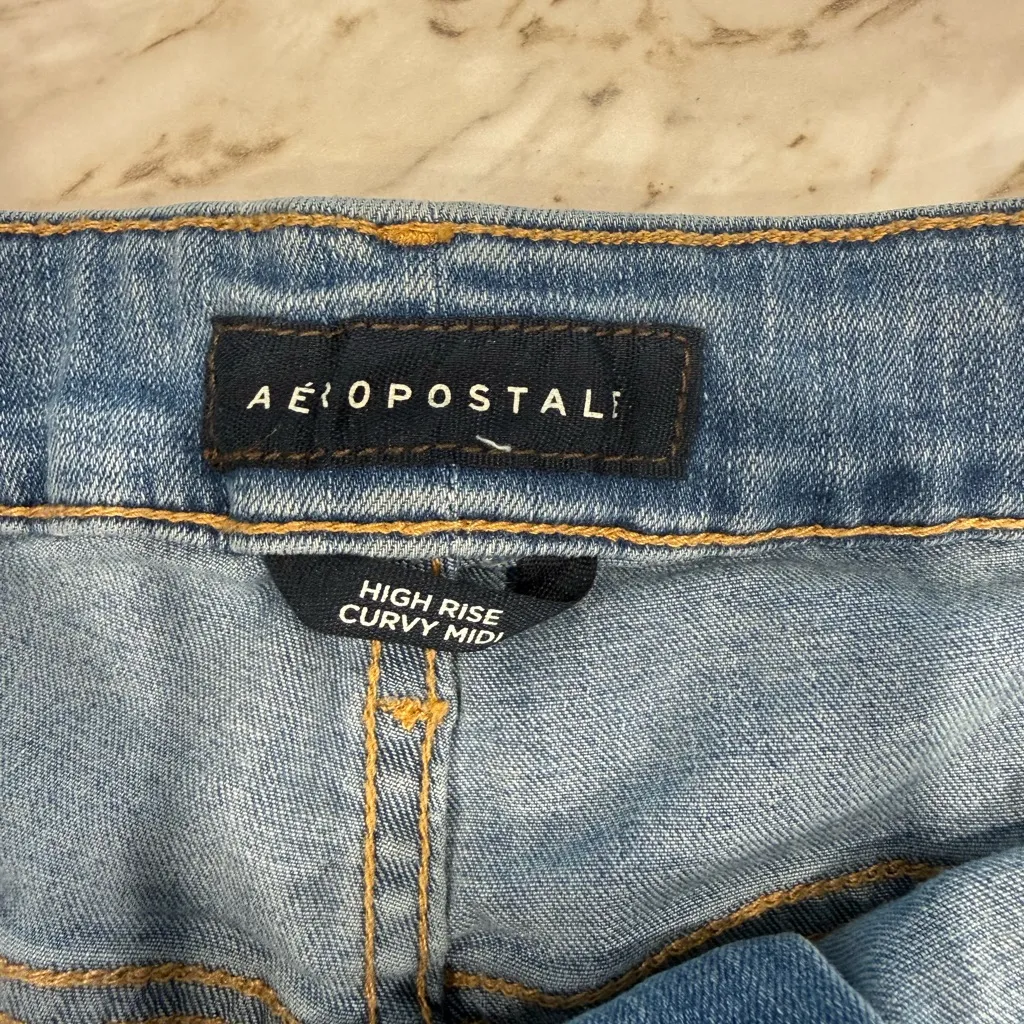 Aeropostale Light Blue Jean Shorts - Image 2
