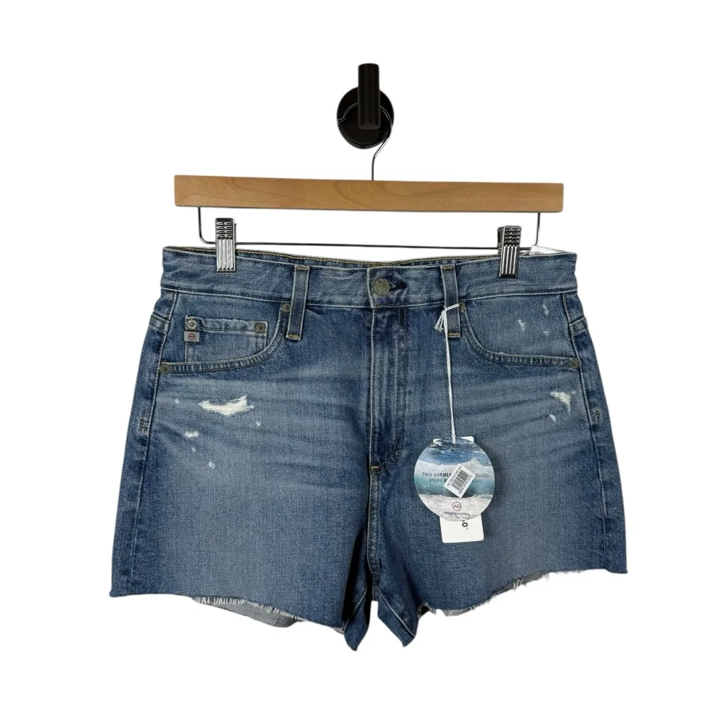 NWT AG Alexxis High-Rise Wedgie Shortie Denim Shorts Blue Size 29 - Image 3