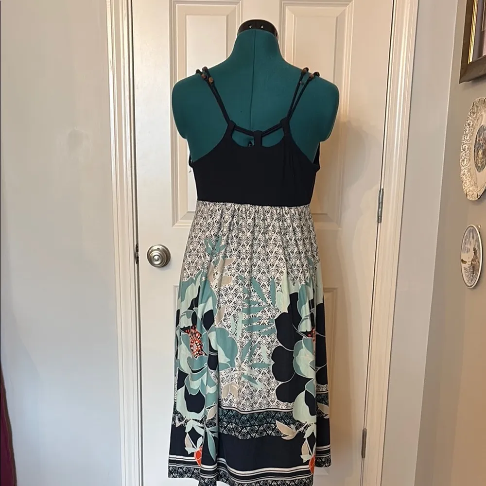 Liz Lange Blue and White Sleeveless Maternity Sundress - Image 4