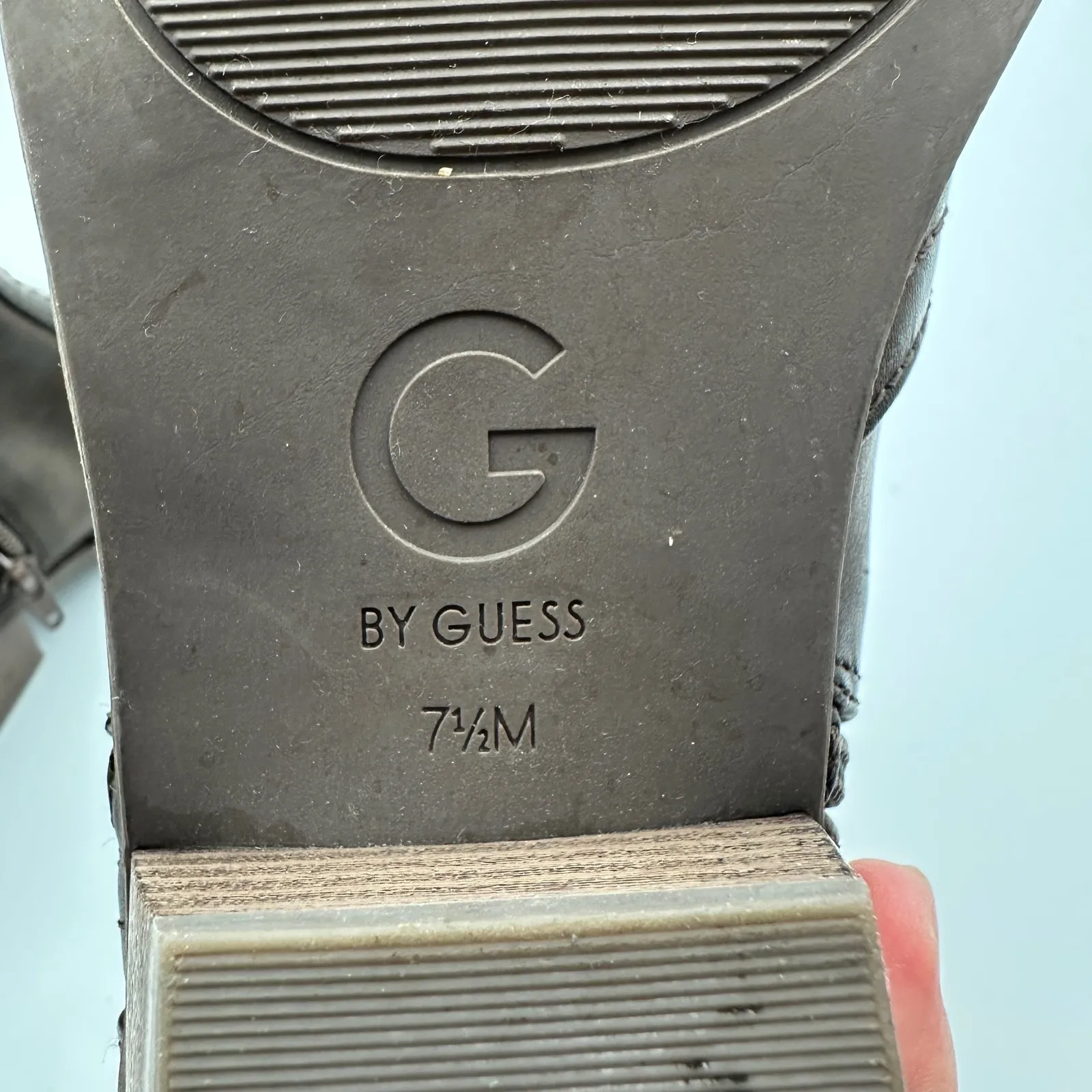 Guess Brown Ankle Booties Heel‎ Side Zip Western Womens Size 7.5M - Image 8