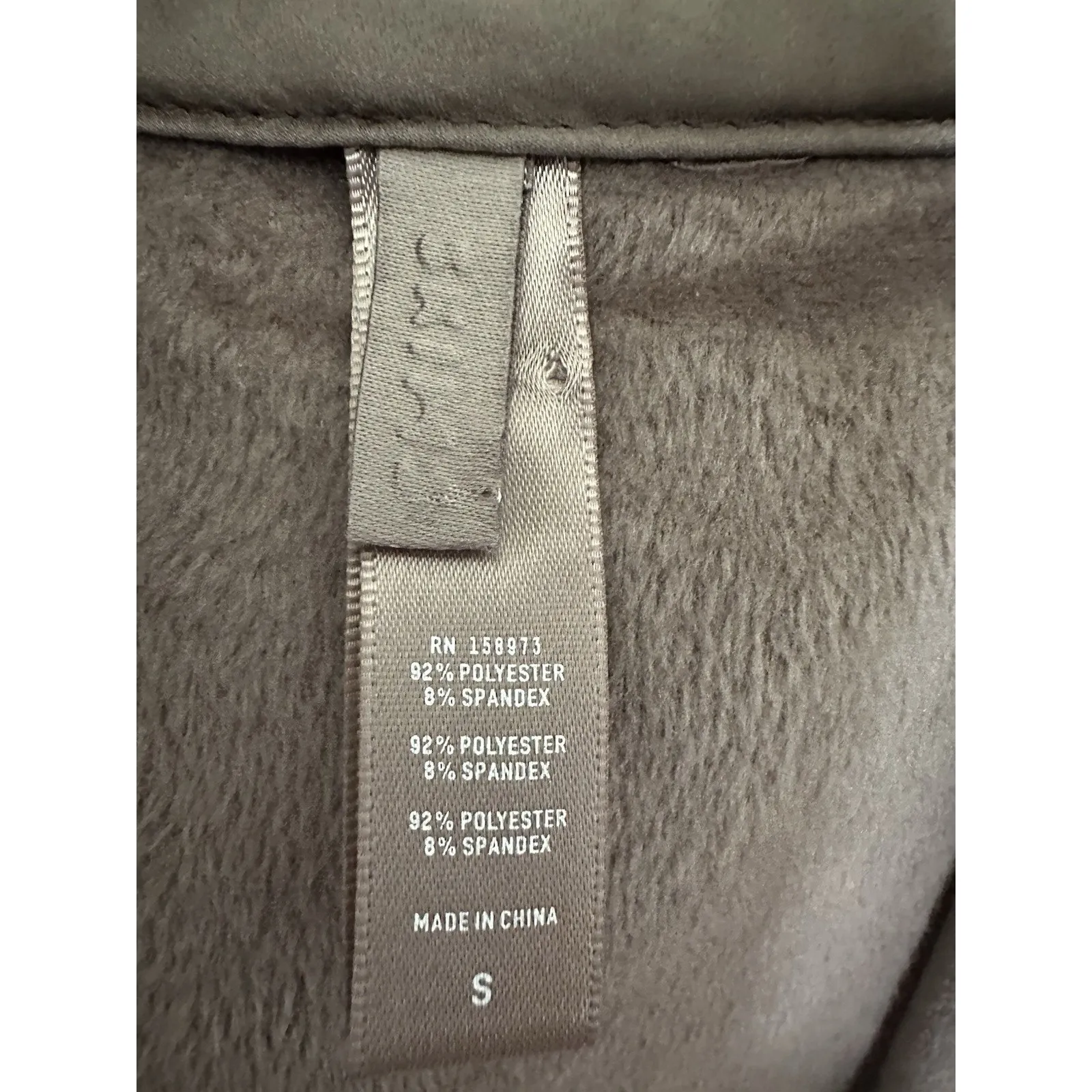 SKIMS Size S Velour Zip Up Hoodie Cropped Amethyst Brown Super Soft - Image 4