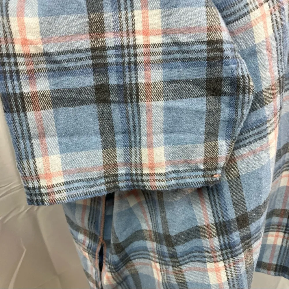 Free People Intimately Women's Sunday Morning Plaid Cotton Sleep Shirt Size S - Image 7