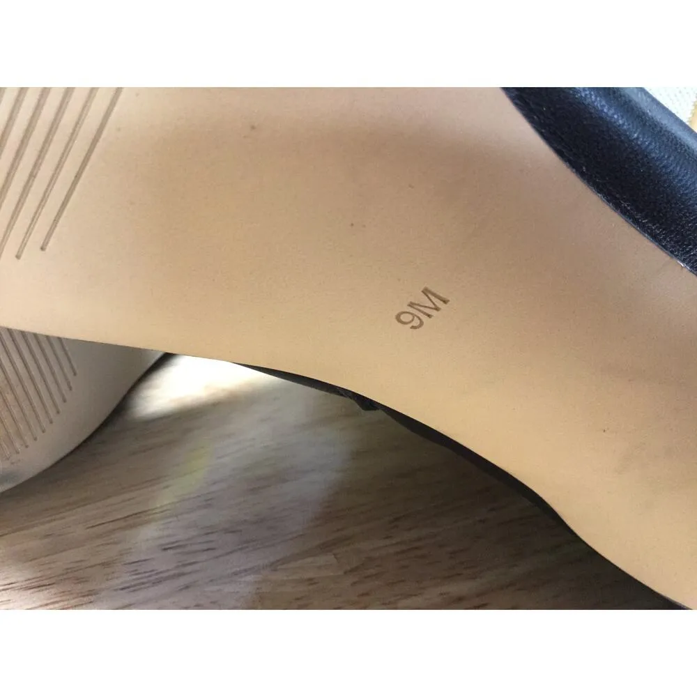 Calvin Klein KCGenteel Women's 9M Black Leather Stiletto Pointed Toe Ankle Boots - Image 12