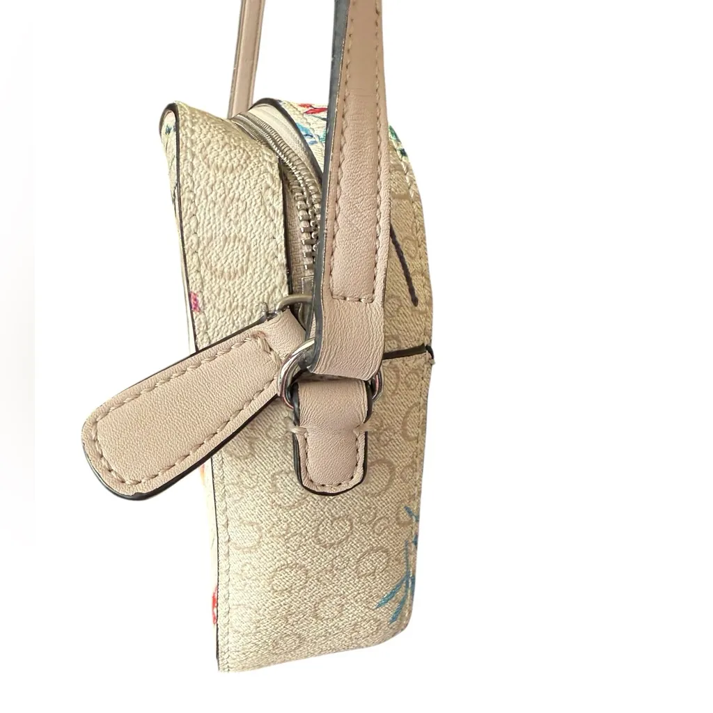 GUESS kalei mini Cream Floral Crossbody handbag purse feminine adjustable spring - Image 5