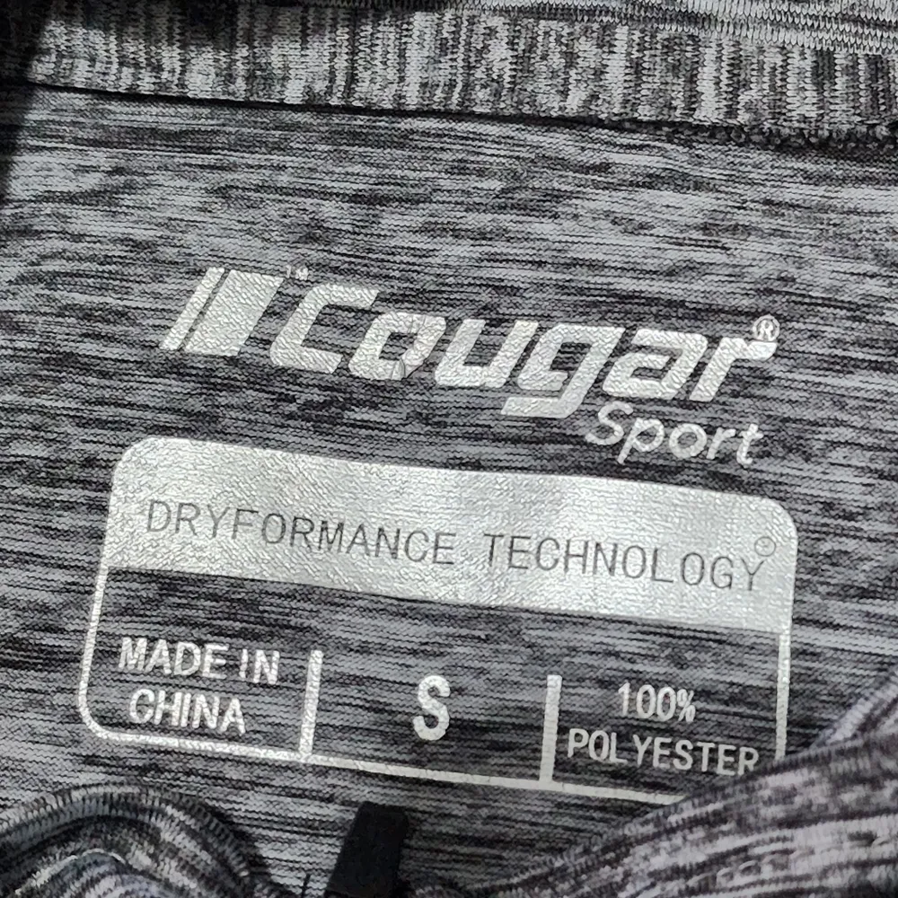 Cougar Sport Half Zip Long Sleeve Shirt Top Gray - Image 5