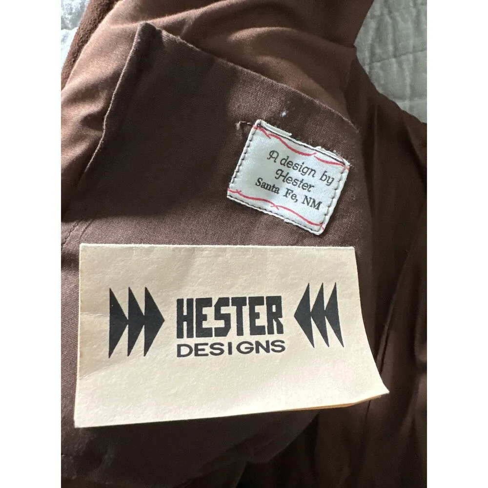 Hester Designs Santa Fe Dry Goods Handmade South west Vest Brown - Image 9