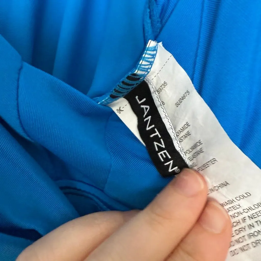 Jantzen Women’s 8 Blue One Piece Swim - Image 3