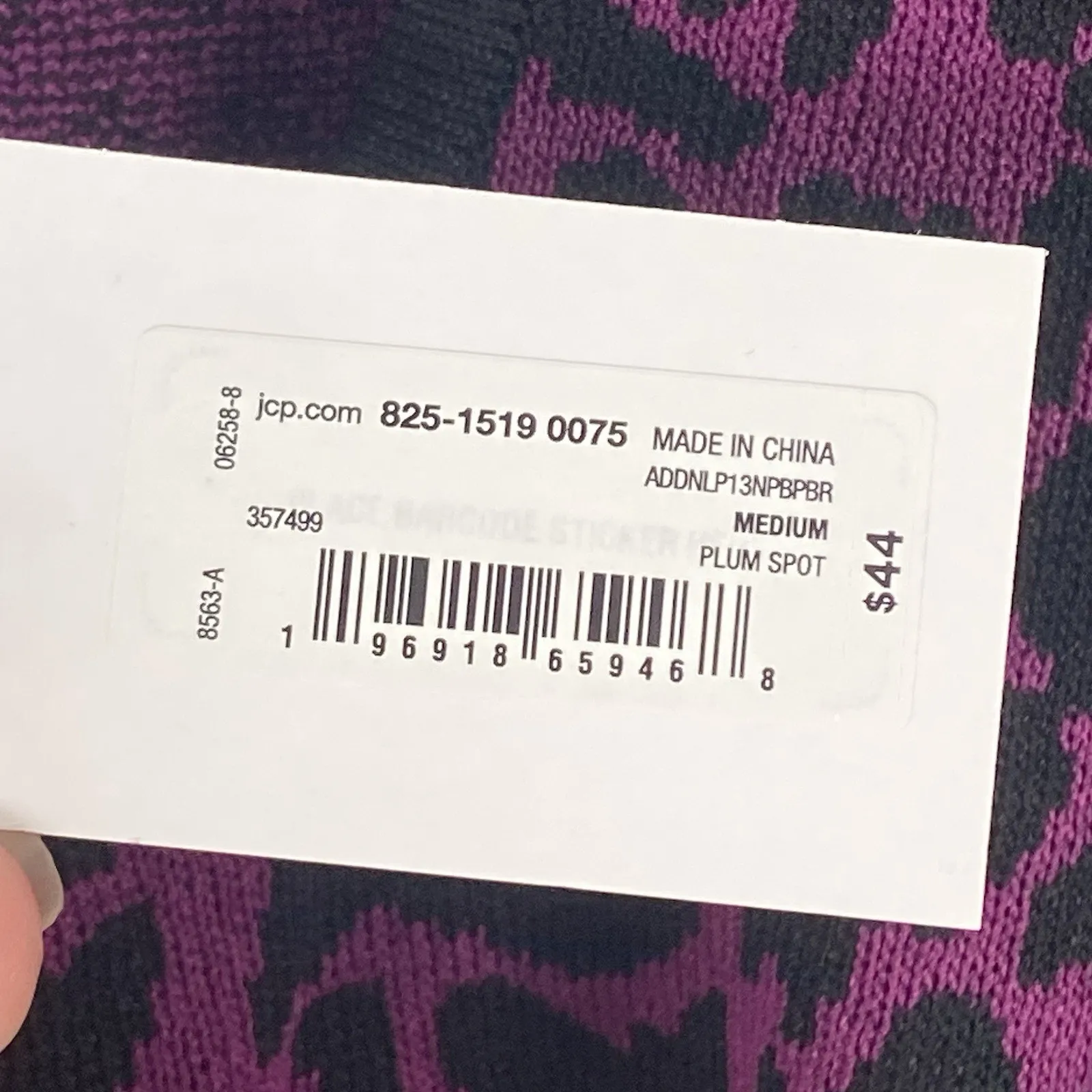 Bold Elements Blouse Women's Medium Purple Short Sleeve Cropped Animal Print - Image 5