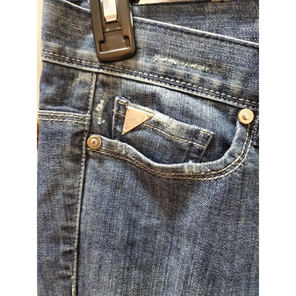 2b bebe Women's Blue Denim Pockets Skinny Leg Distressed Skinny Jeans Size 29 - Image 2