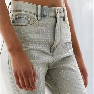 BDG UO Stellar Sequin Mom Jeans  - Image 3