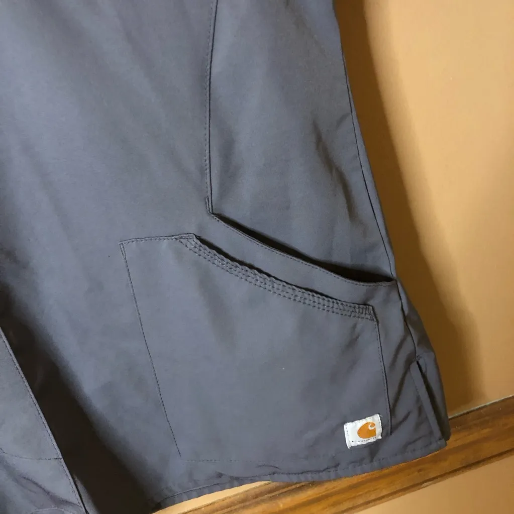 Carhartt C12106 Women's Force Modern Fit Twill V-Neck Scrub Top Grey Size‎ XS - Image 4