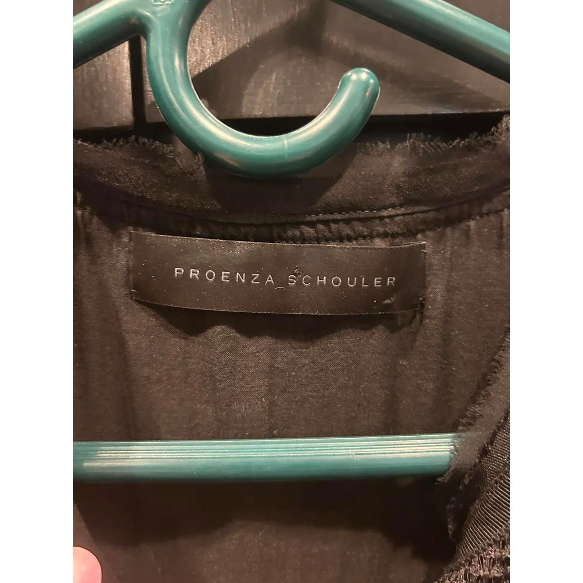 PROENZA  SCHOULER Size 0 front snap chic black dress - Image 5