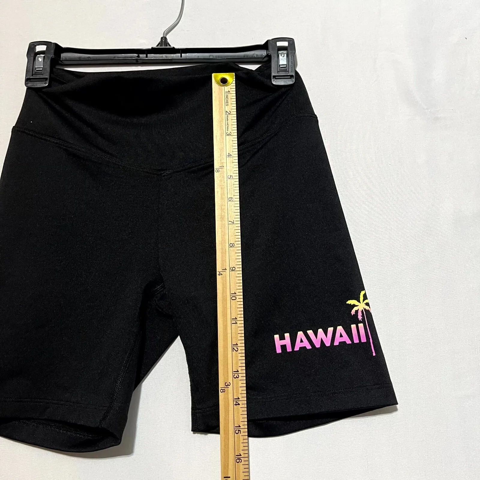 Pink Victoria's Secret Bike Shorts Women's Small Black‎ Miami LA Hawaii Pull On - Image 5
