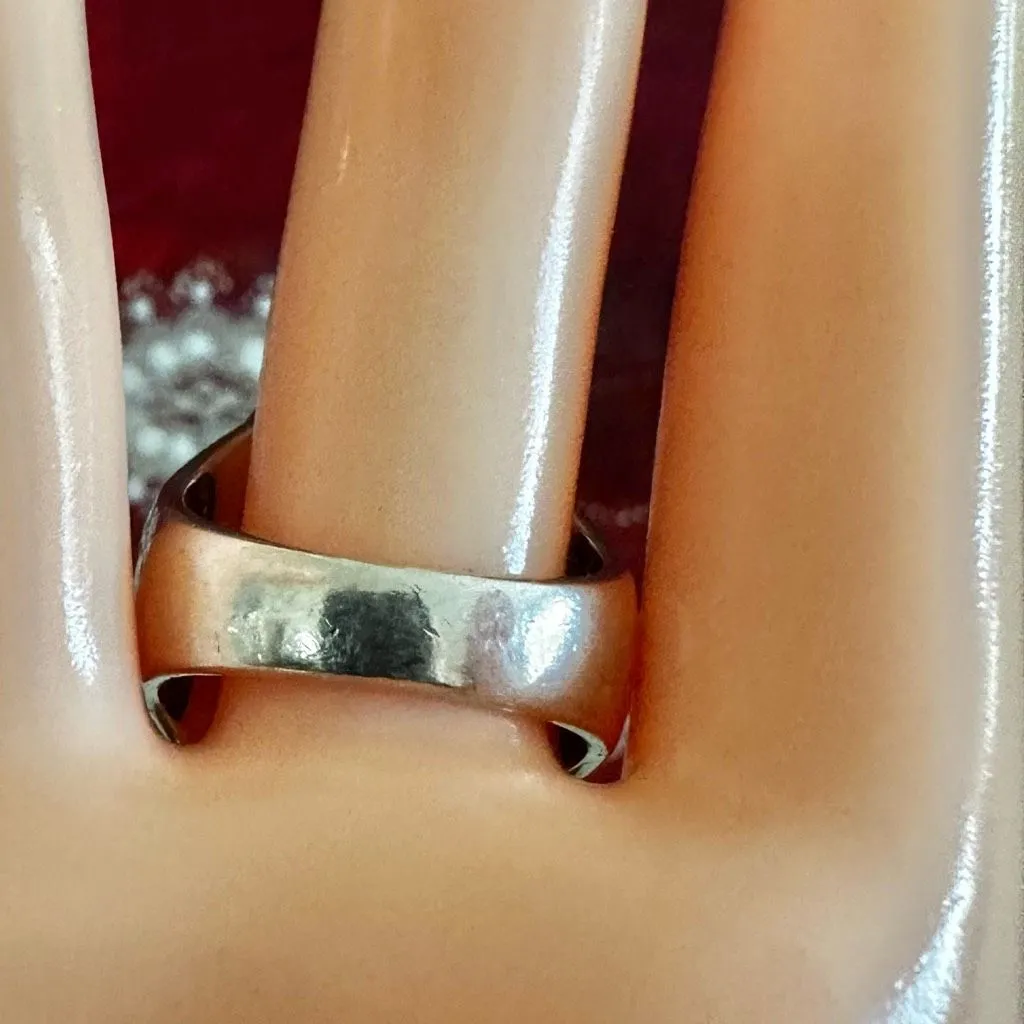 Michael Dawkins Sterling Silver Black Druzy Quartz Statement Ring - Image 4