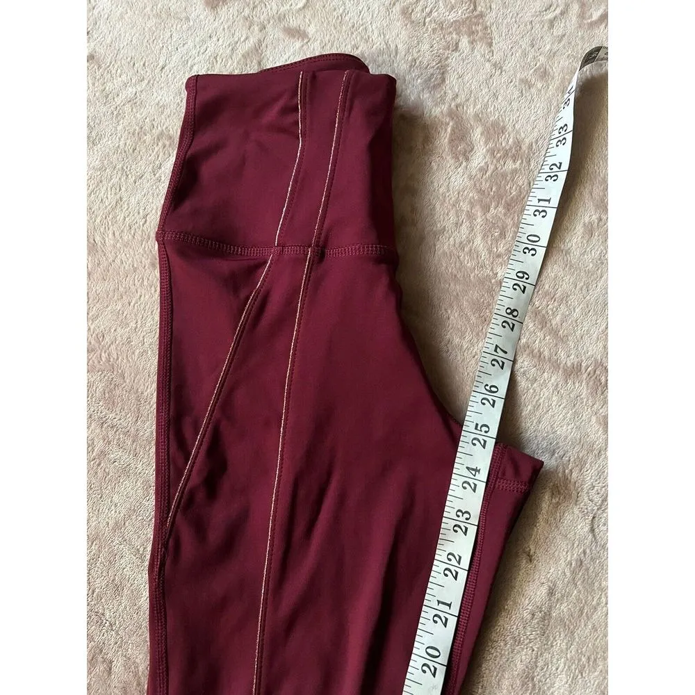 Nike Dri Fit Wide Leg Yoga‎ Pants Women's Small Red Stretch Activewear Pants - Image 10