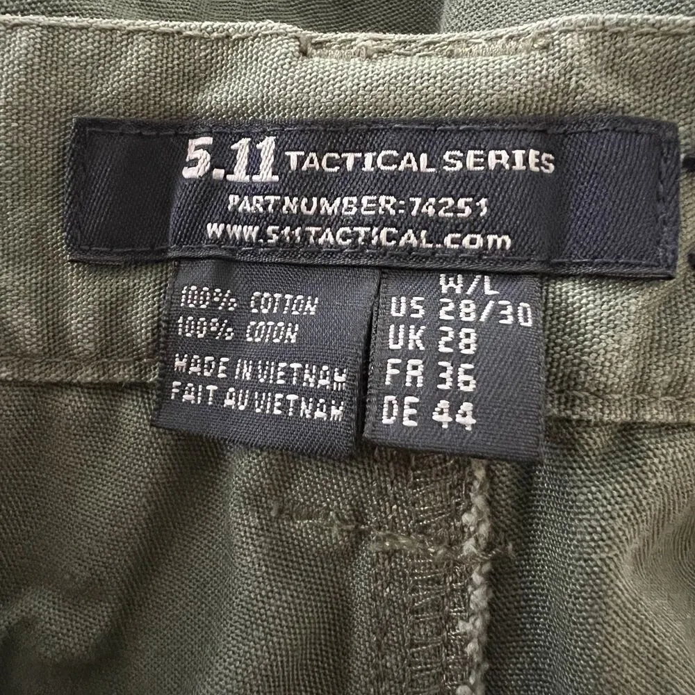 5.11 Tactical Women’s Pants Large Cargo Sz 28/30 74251 - Image 3