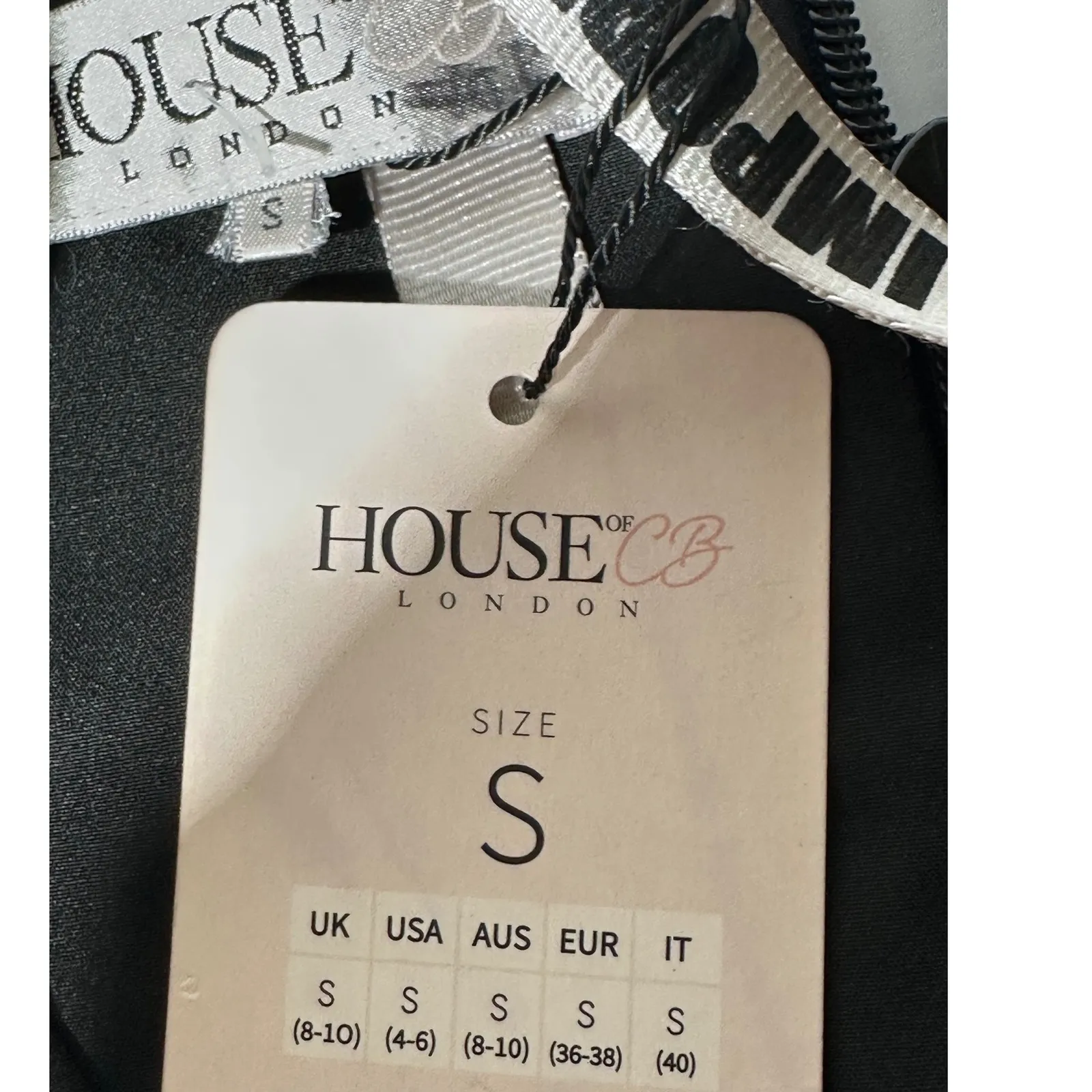 House of CB Black Nilda  Long Sleeve Sheer Panel Bodycon Midi Dress new size S - Image 13