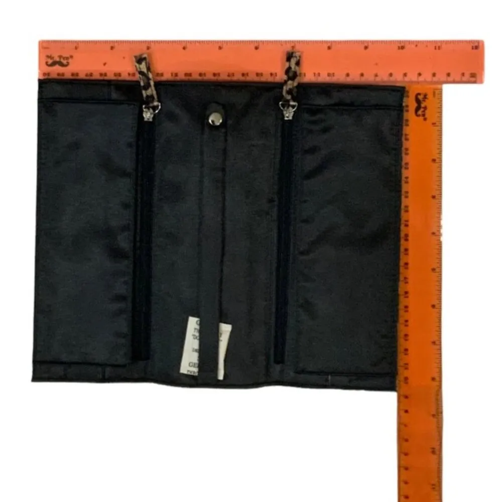 Jewelry Organizer Leopard Animal Print Travel Case Satin Brown Black Multicolor - Image 4