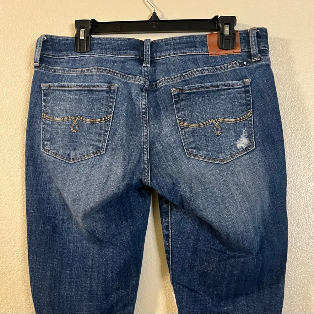 Lucky Brand Lolita Skinny Jeans with Crochet Accents Dark Wash Mid Rise 10 / 30 - Image 6