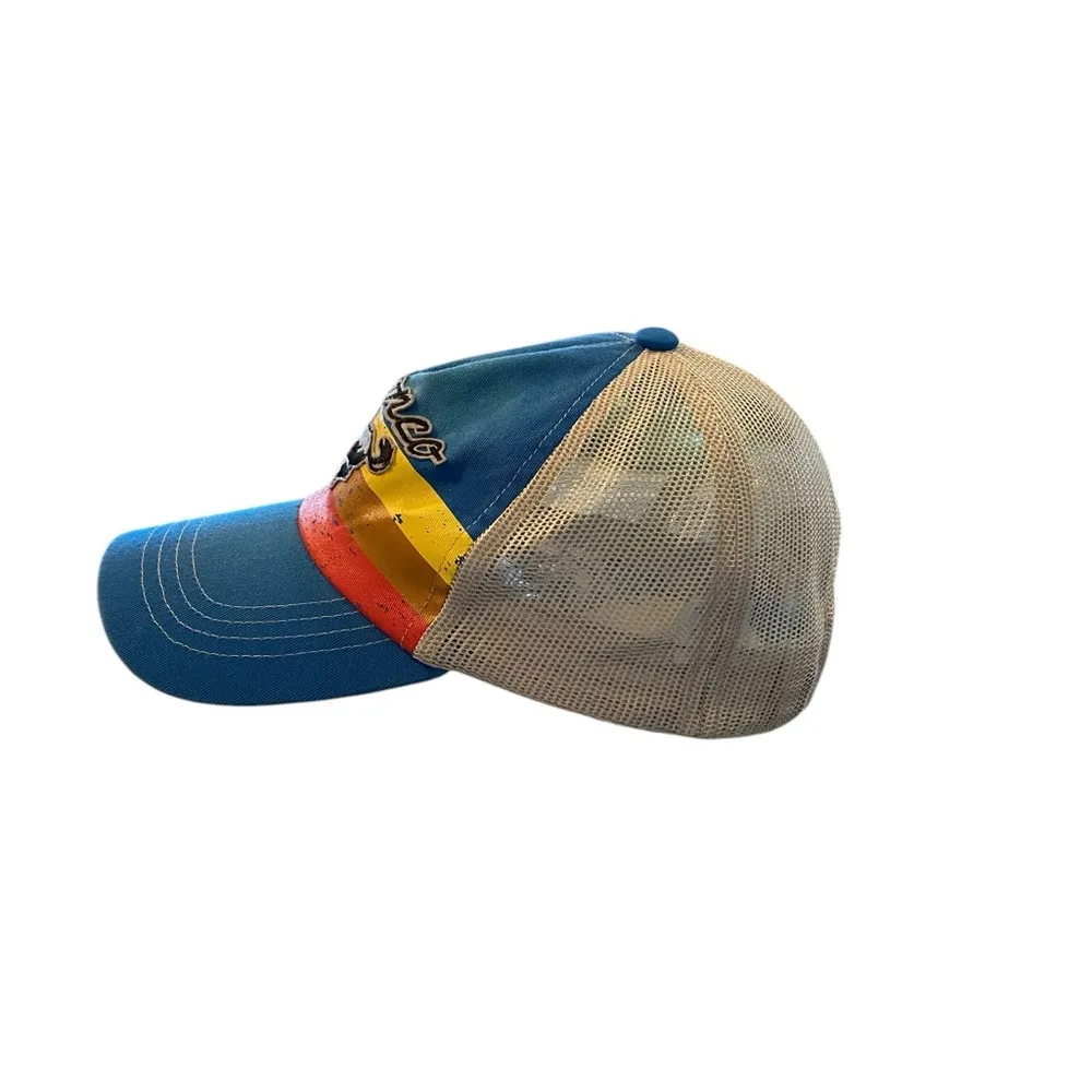 Ford Retro Old School Style Official BRONCO Blue White Snapback Hat baseball hat - Image 5