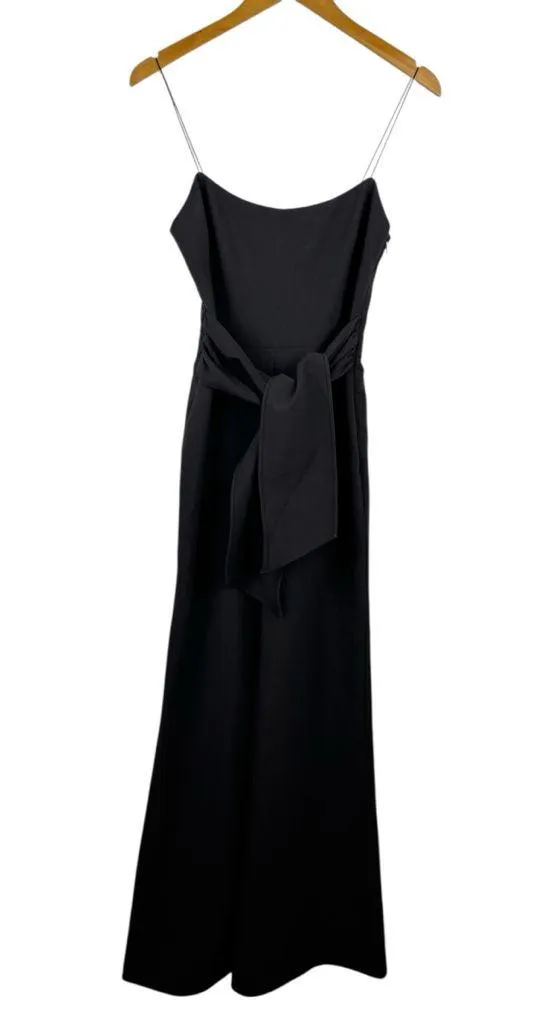 NWT LIKELY Genevieve Jumpsuit Black Belted Wide Leg Sleeveless Size 2 - Image 3
