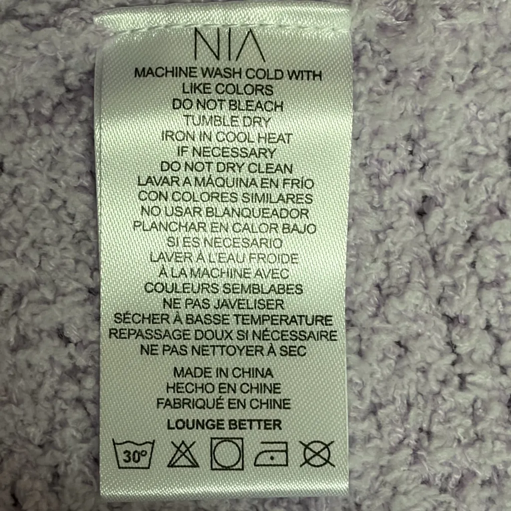 Nia Lavender Women's Fleece Shorts Size XS NWT Purple - Image 7