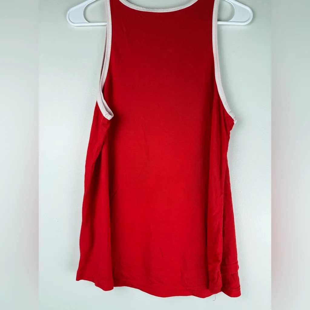 Red Nintendo Tank Top with Mario Characters Size M - Image 3