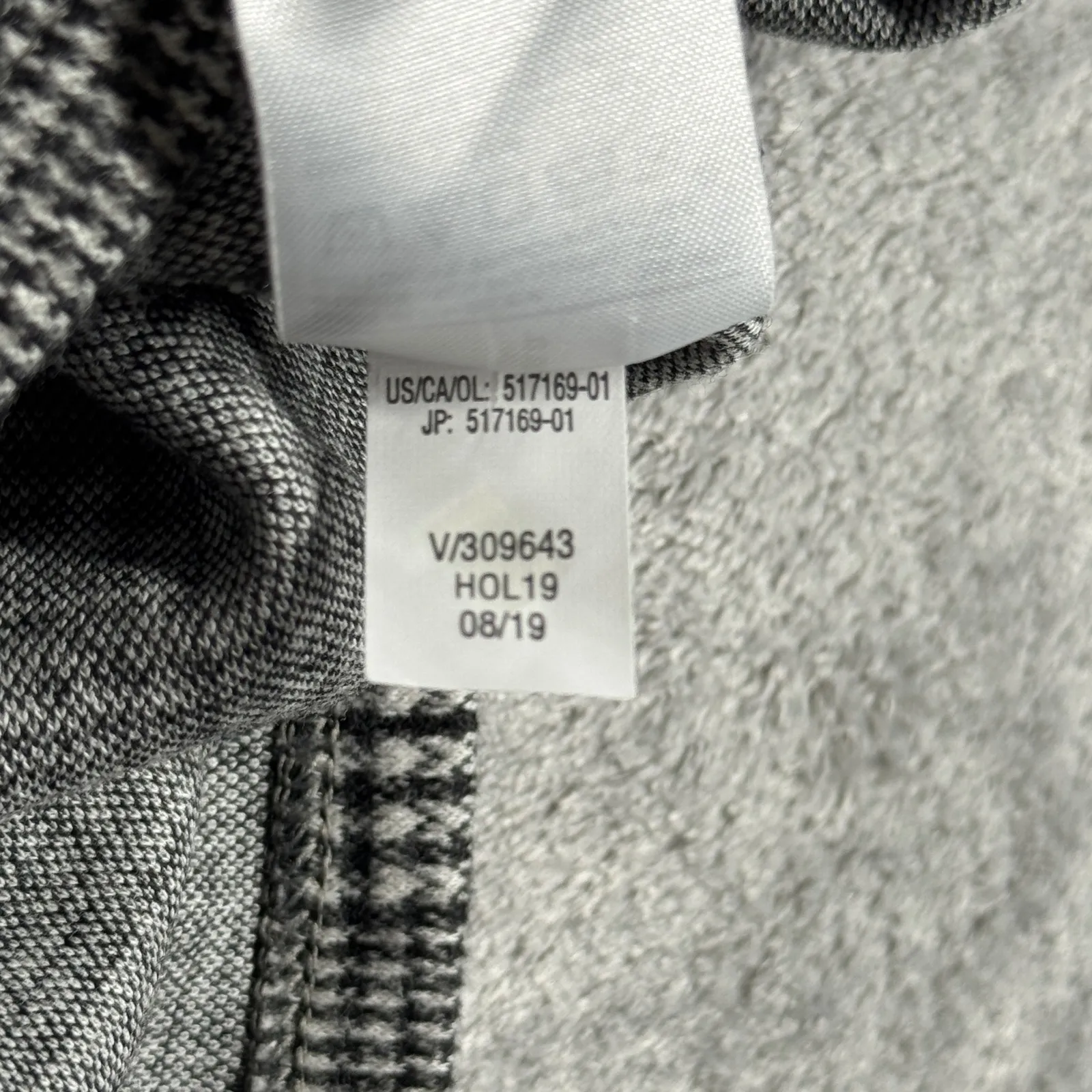 Banana Republic Plaid Top Womens Small Gray‎ Glen Check Short Sleeve Minimalist - Image 7