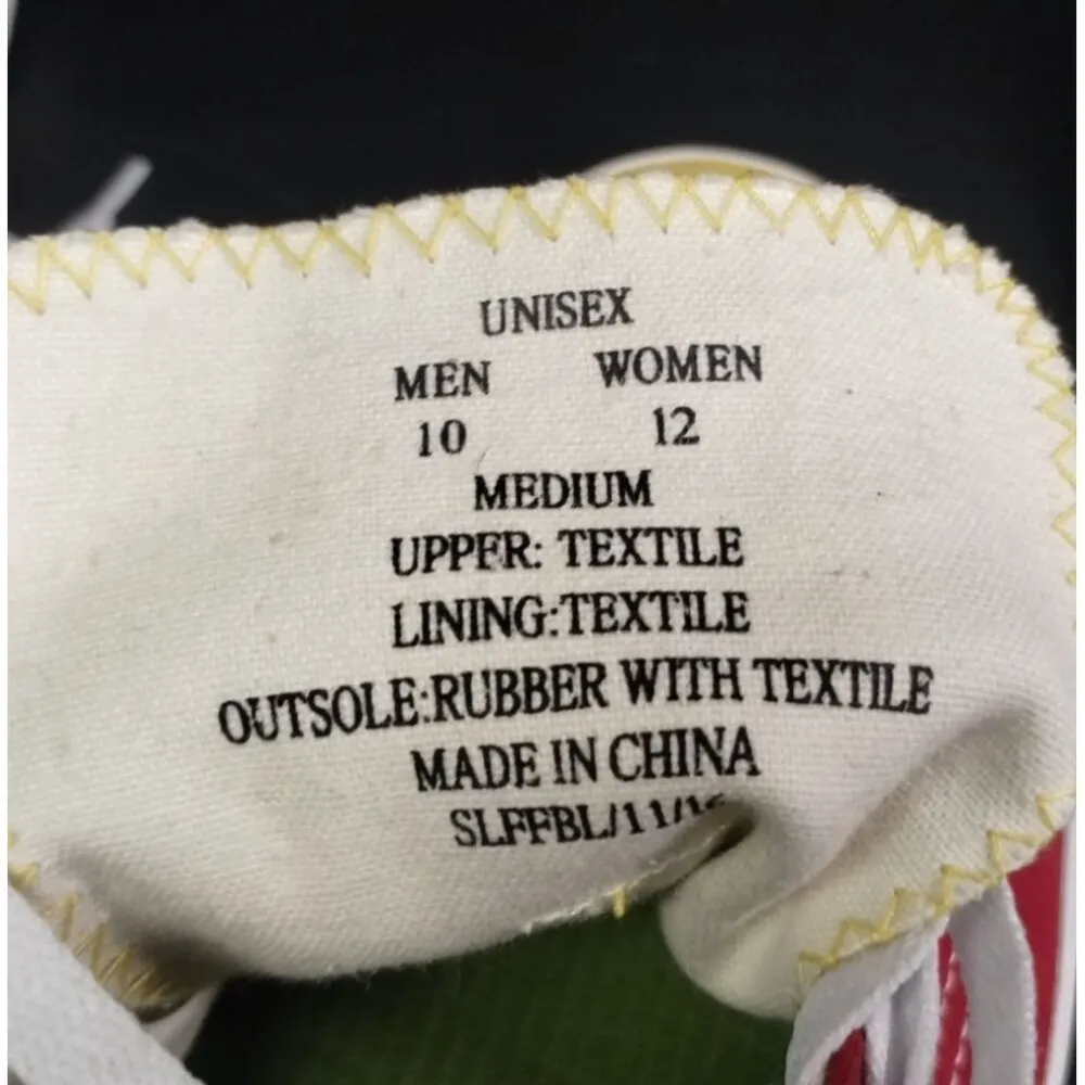 Skicks Red/Yellow Unisex Shoes/ Sneakers Size W - Image 5