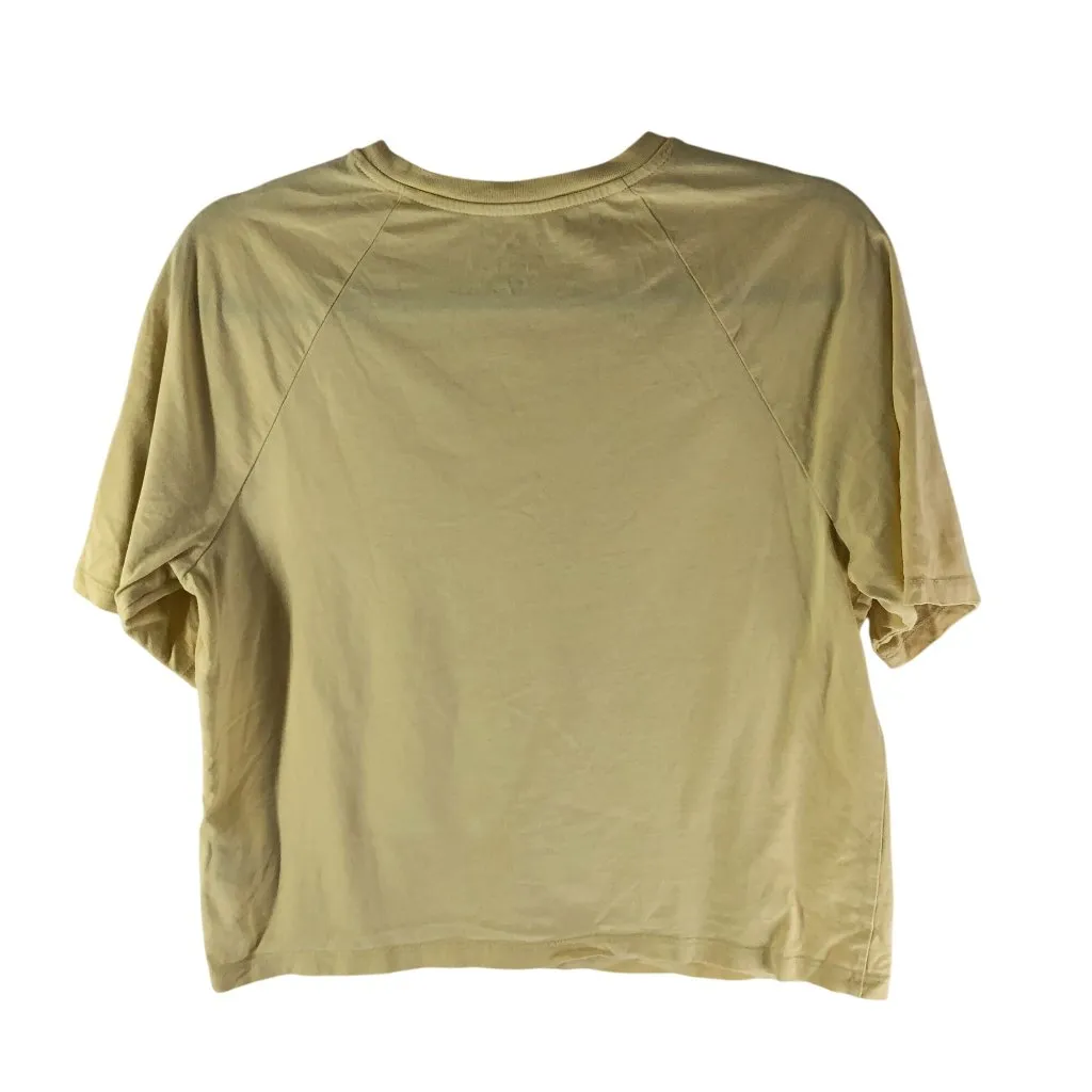 Everlane Womens The Organic Cotton Raglan Tee Crew Neck Short Sleeve Yellow XS - Image 4