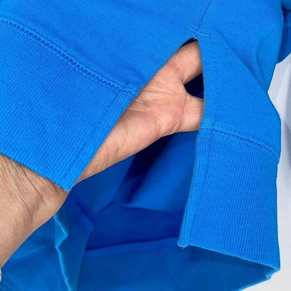 Tek Gear Womens High Low Hem V Neck Pullover Sweatshirt Blue‎ Size Medium - Image 5