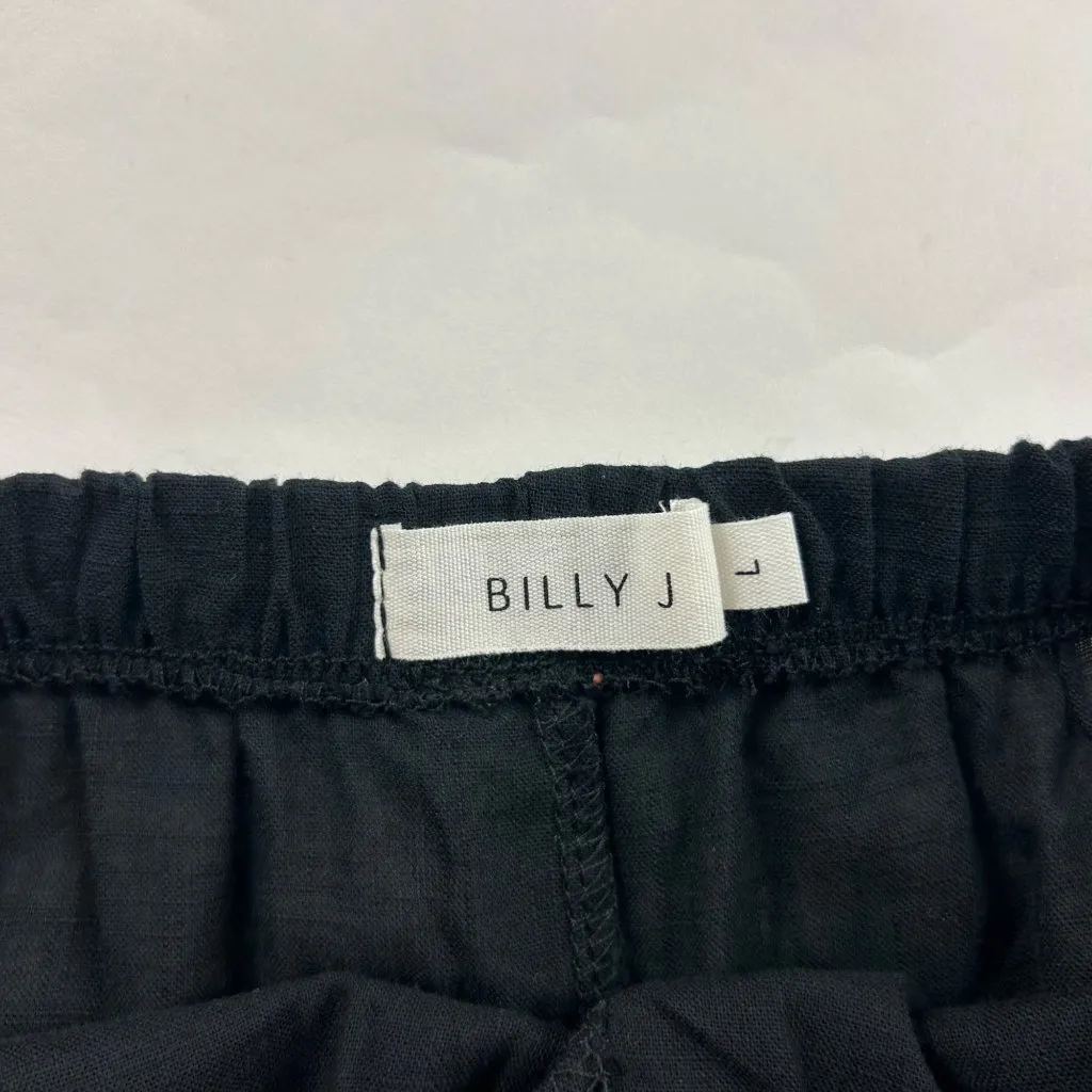 Billy J Black Lightweight Cotton Pull On Wide Leg Lounge Pant L Size L - Image 5