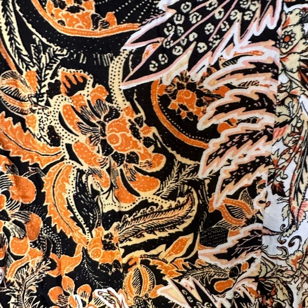 Free People Womens Forever Yours Smocked Slip Dress OB1134491 Orange Boho Floral - Image 9