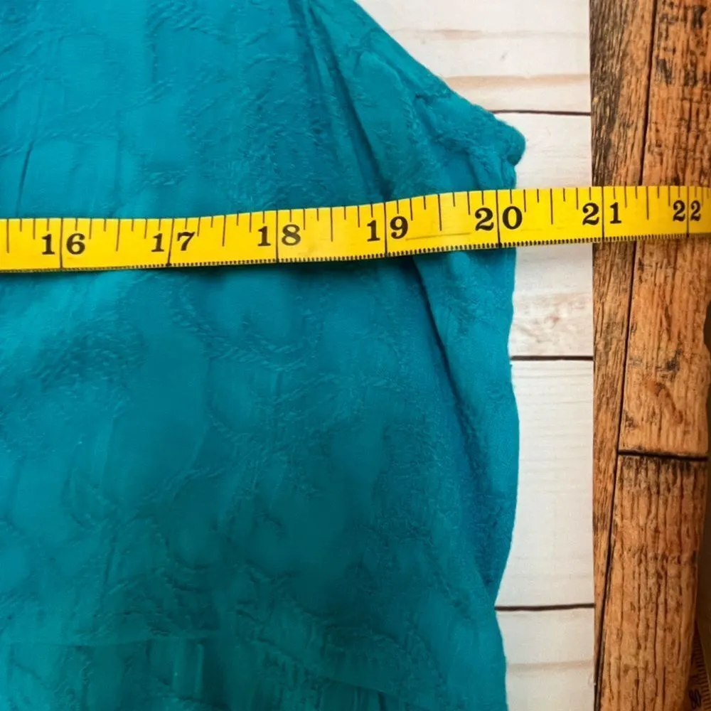 Blue Rayon Sleeveless Midi Dress - Image 8