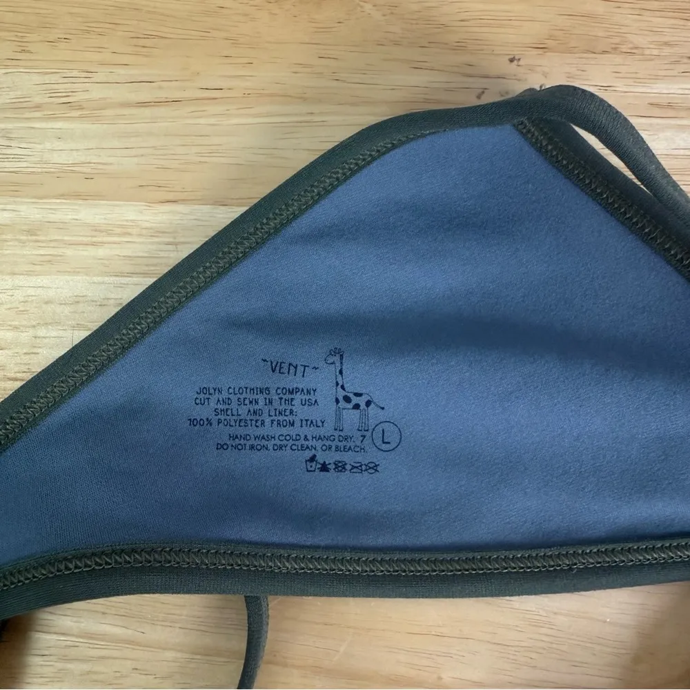 Jolyn Vent Green Bikini Top Size Large - Image 3