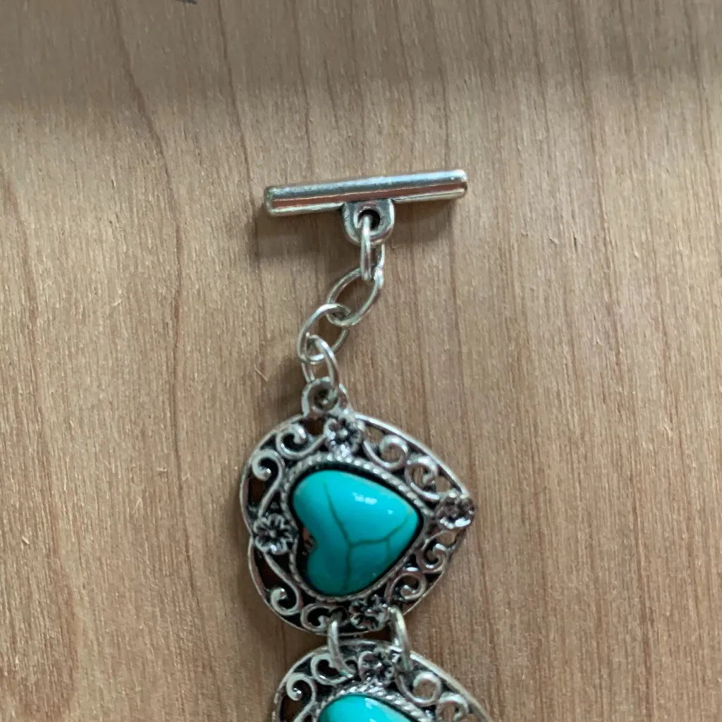 Turquoise Heart Bracelets Blue - Image 5