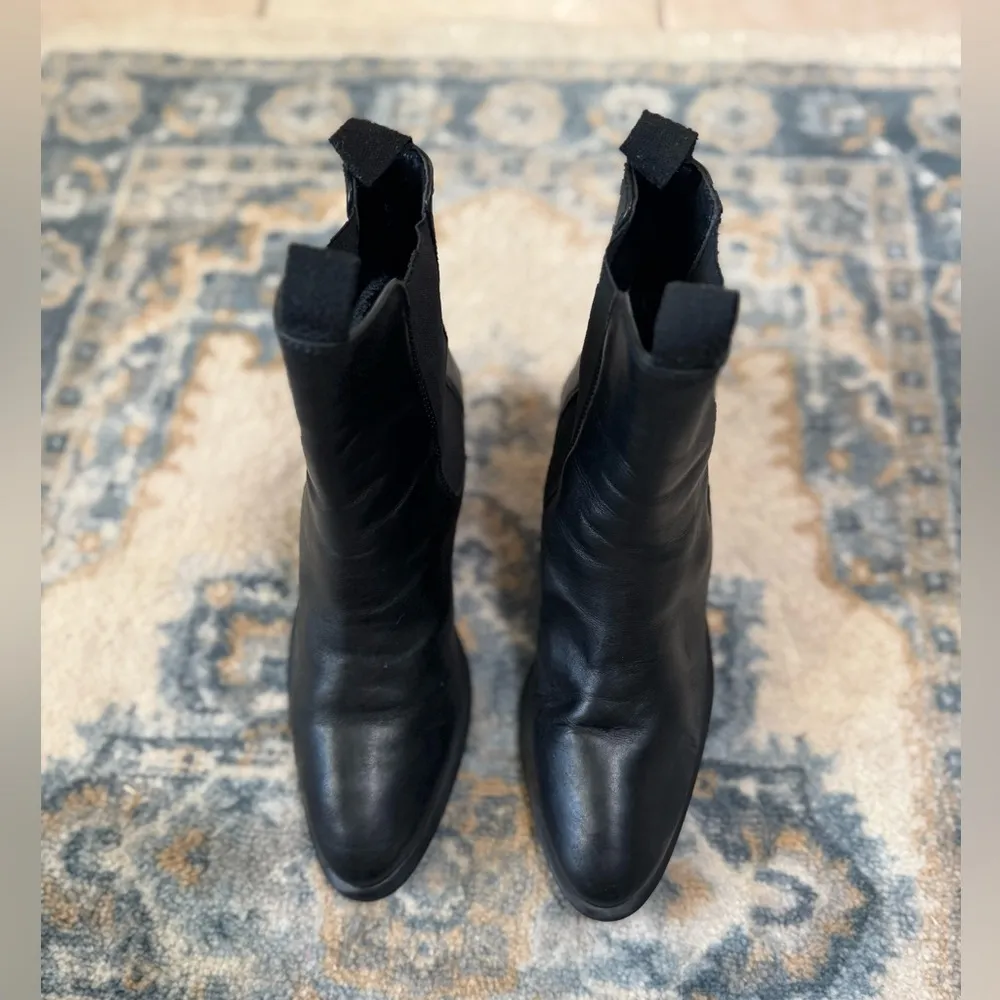 Tony Bianco Black Leather Boots Size 8 - Image 2