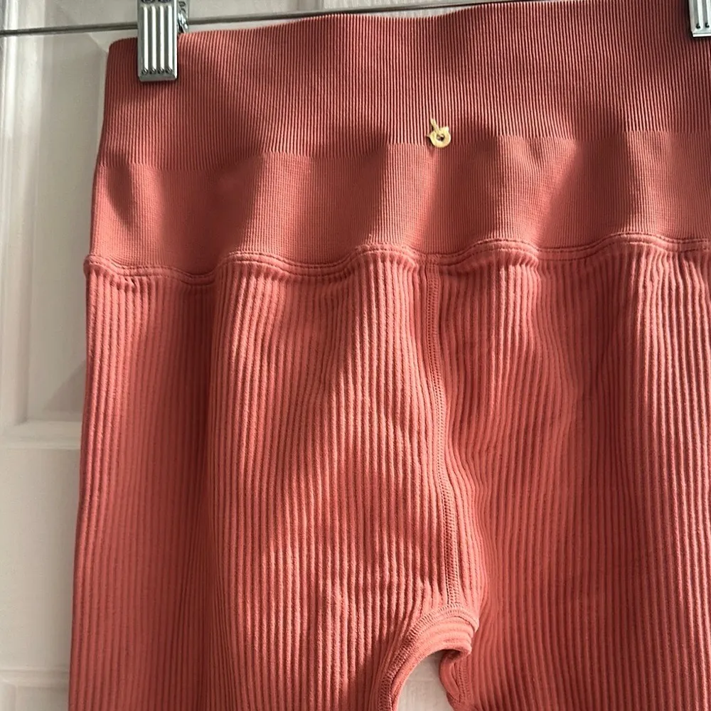 Spiritual Gangster High Waisted Ribbed Leggings 26”  In Salmon Women’s XS/S Yoga - Image 8