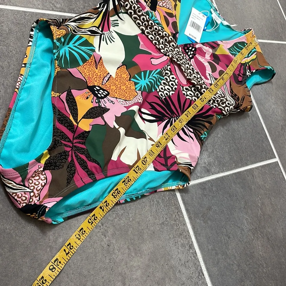 Bleu Rod Beattie Run Wild Cap Sleeve One Piece Swimsuit size 6 - Image 5