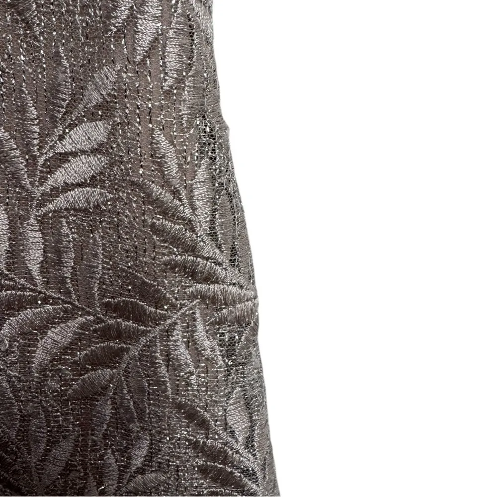 JS Collections Rosie Embroidered Midi‎ Tea Length Cocktail 4 Scallop Dress - Image 12