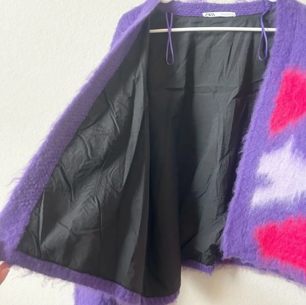 Zara Alpaca Wool Knit Cardigan - Image 5