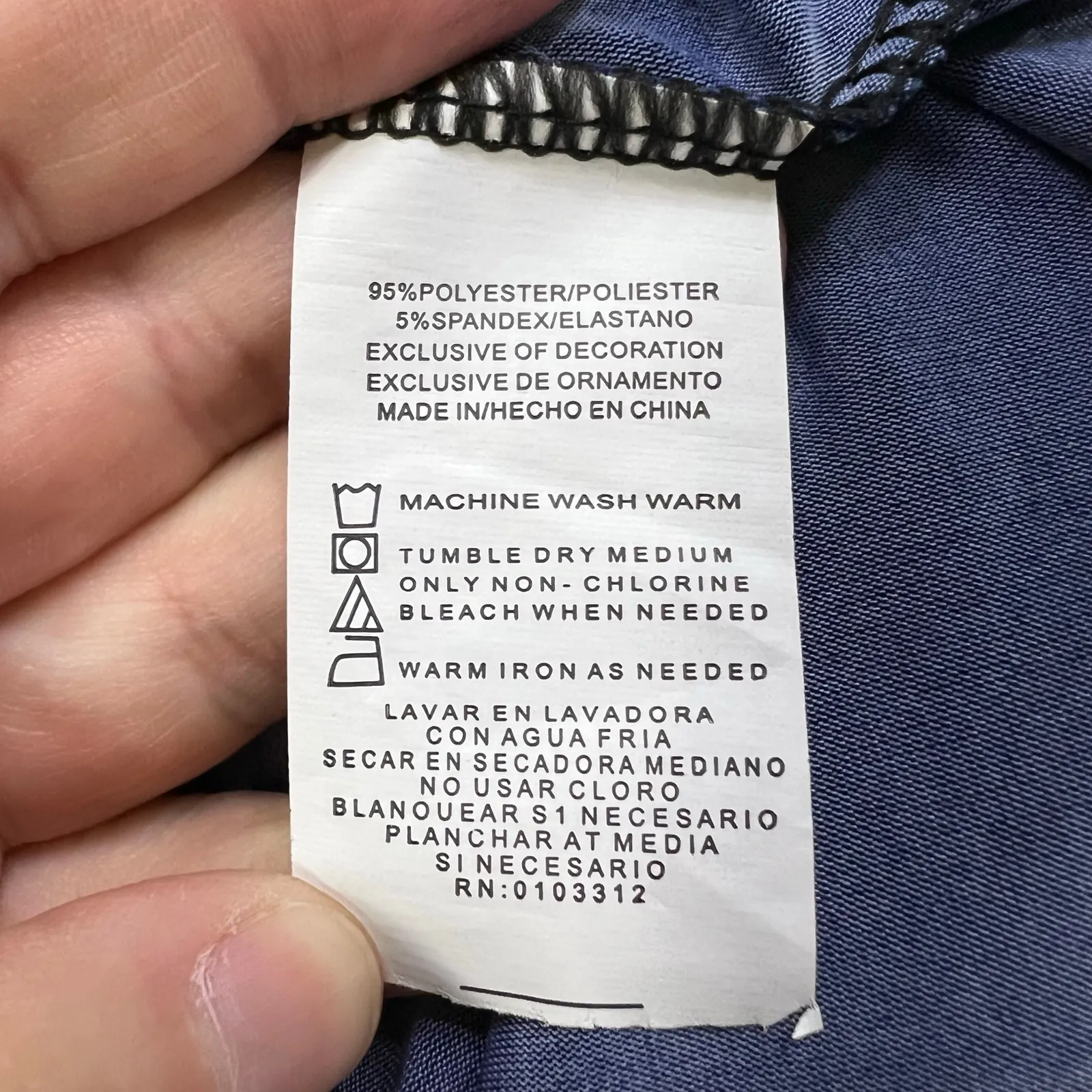 Just Love Womens Kaftan Dress Empire Waist Maxi Floral Print Blue White XL - Image 11