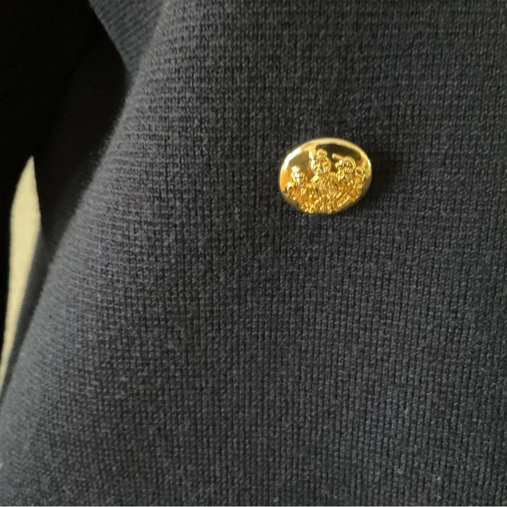 Ralph Lauren nautical sailor merino wool double breasted sweater jacket navy S - Image 5