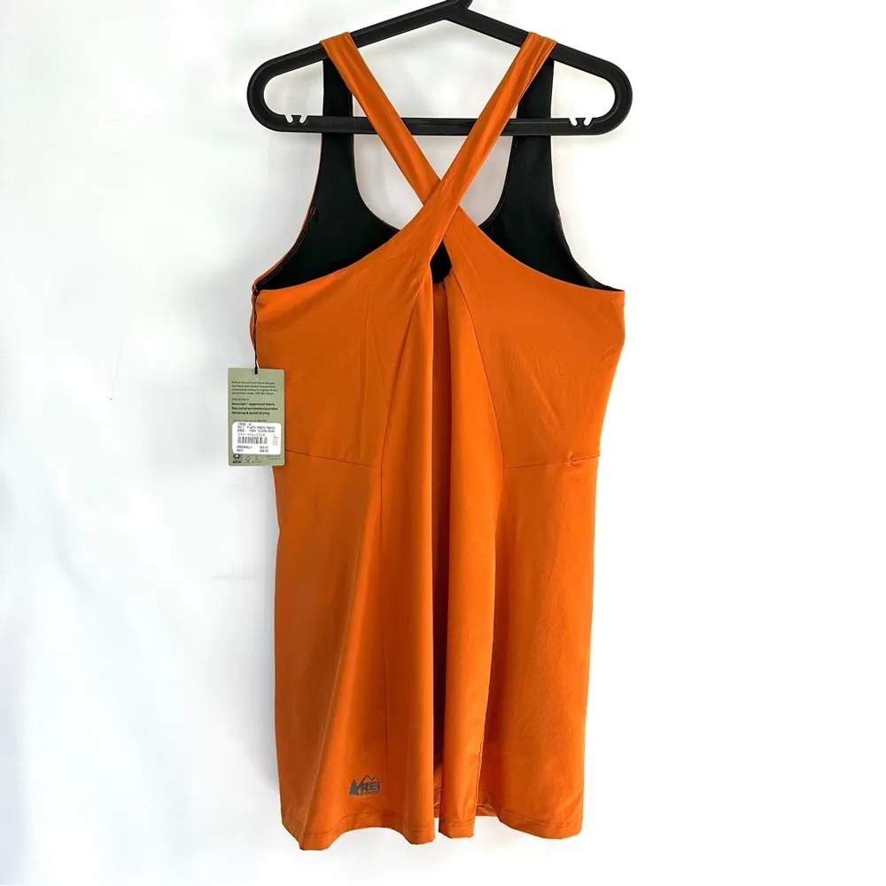 NWT • REI Active Pursuits Training Dress • Sz M Orange Size M - Image 6