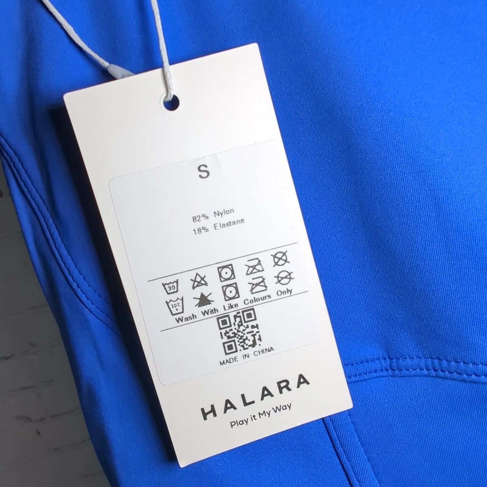 HALARA Blue Square Neck Corset Detail Midi Dress With Slit Size S‎ - Image 5