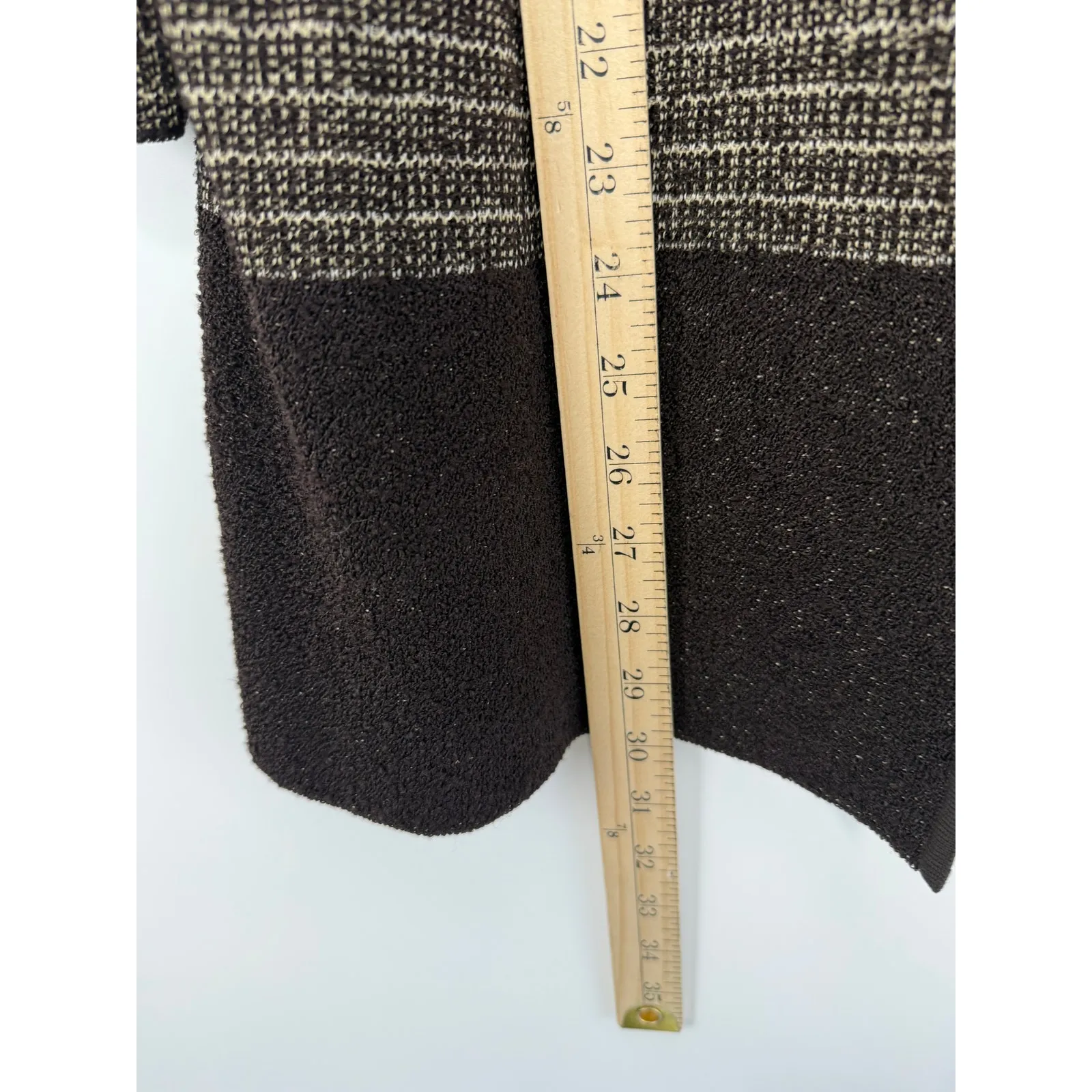 Ming Wang Open Front Knit Jacket – Women’s OX (XL Equivalent) Brown Tan - Image 6