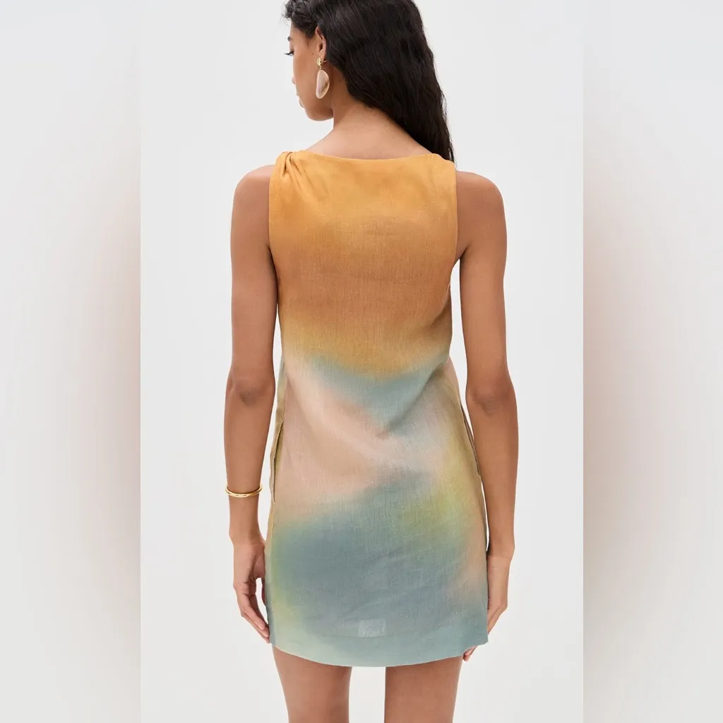 STAUD Boa Linen Dress Size M - Image 3