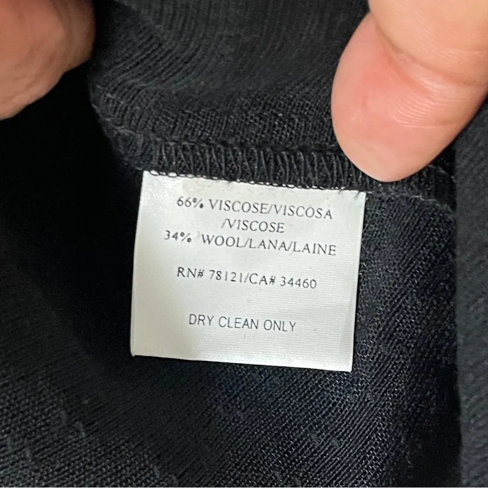 ELIEEN FISHER | Black Waffle Texture Open Silhouette Jacket Sz M - Image 10